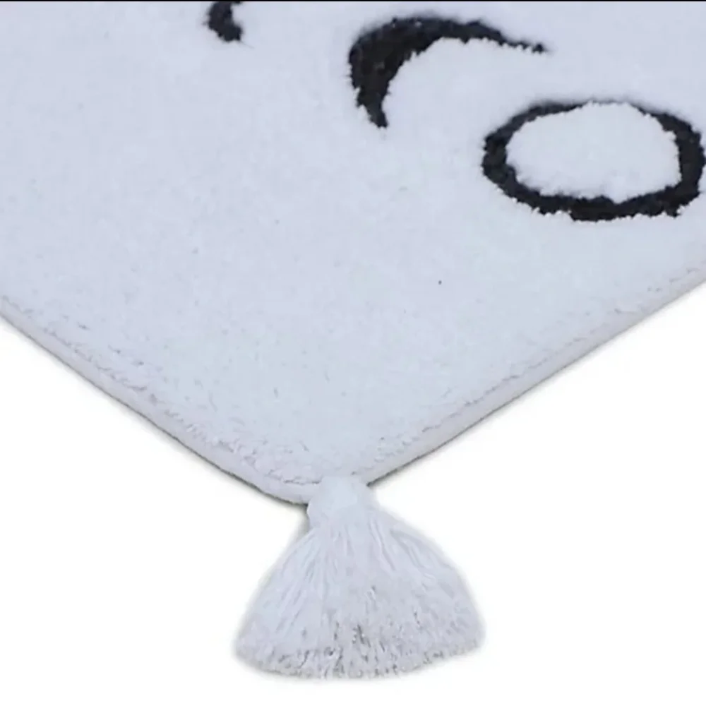 Vienna Lunar Phases of the Moon Accent Rug in White/Black Wild Sage BNWT SO